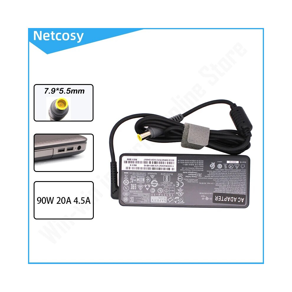 (Without Power Cord) 20V 4.5A 90W 7.9*5.5Mm Laptop Ac Adapter Power Charger For Lenovo Thinkpad 9454952730170