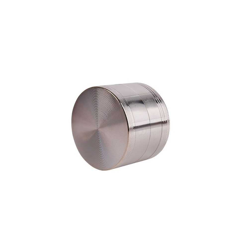 Aihontai (50Mm Silver) Multi Style Smoke Grinder Metal Zinc Alloy Herb Tobacco Crusher For Gift