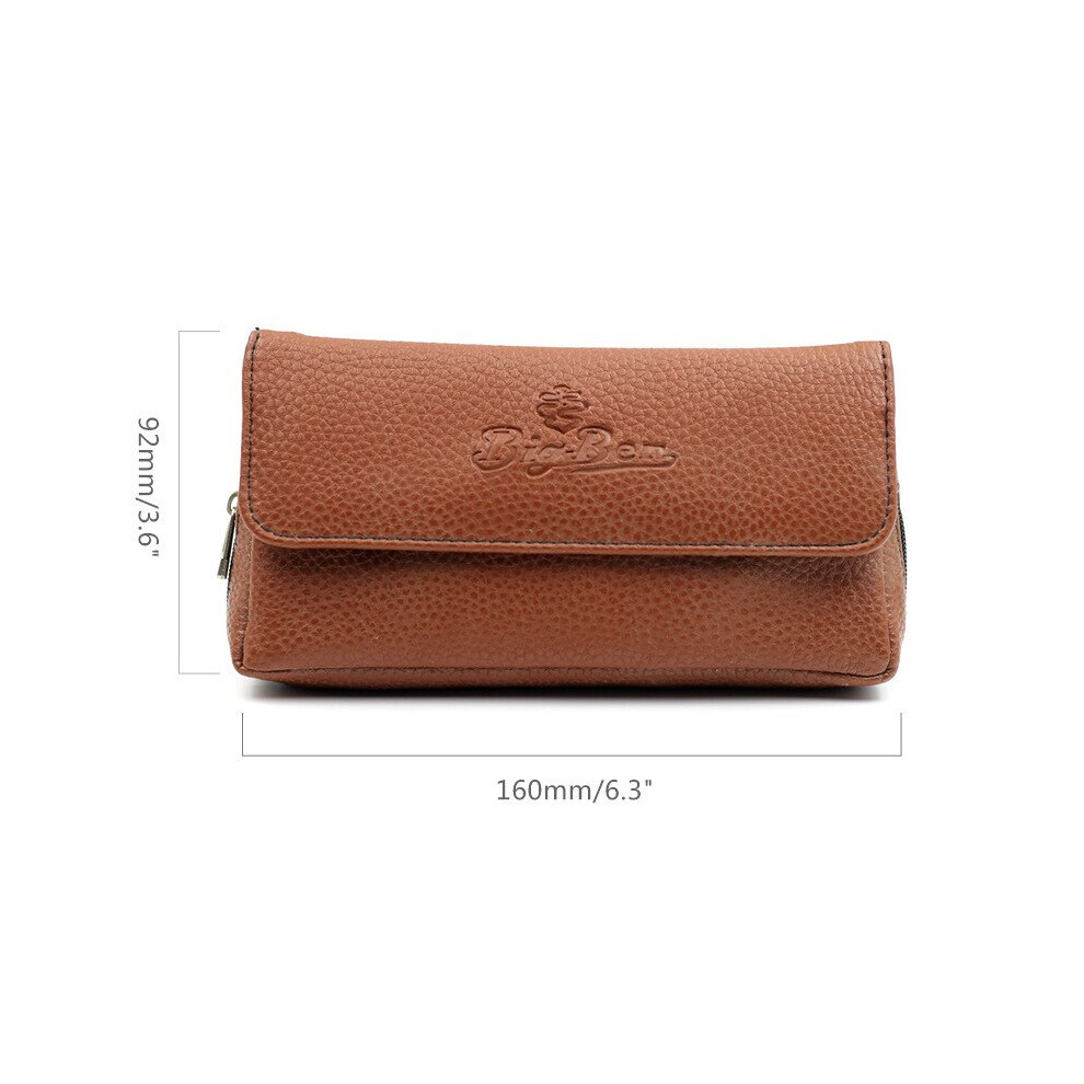 Aihontai (B) Pu Leather Tobacco Pouch Bag Case Portable Cigarette Rolling Pipe Tobacco
