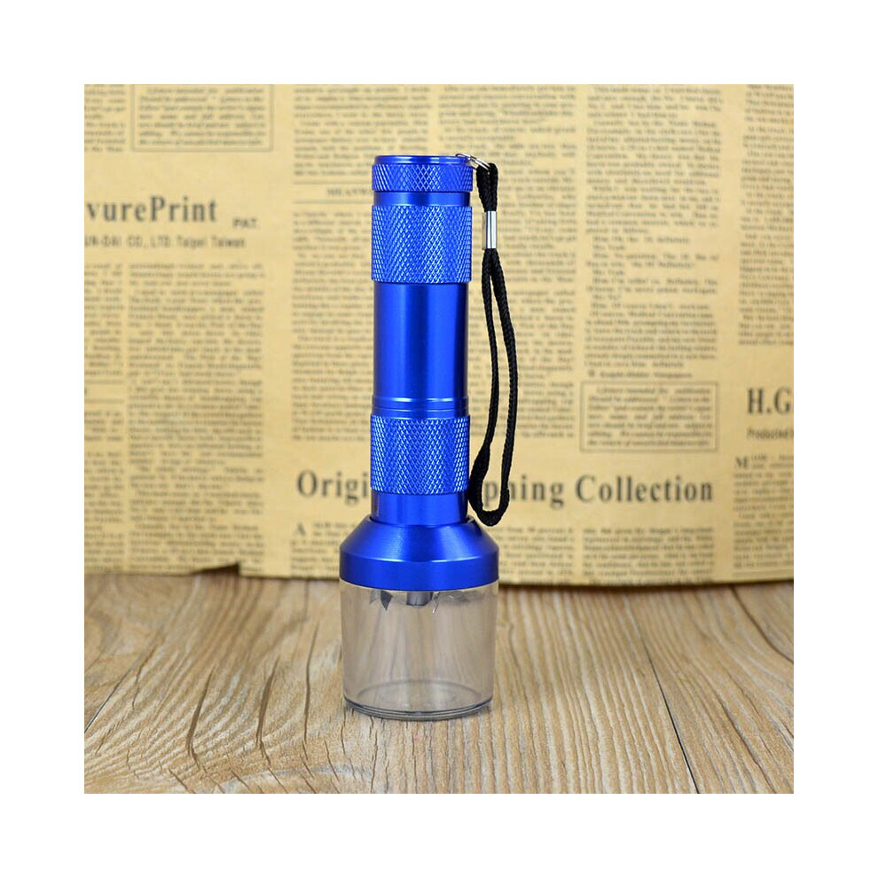 Aihontai Blue (Blue) Electric Torch Shape Grinder Crusher Crank Leaf Tobacco Smoke Spice Herb