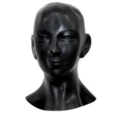 New Rubber Woman Latex Face Mask 3D Moulded Latex Human Mask Closed Eyes