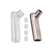 Glass & Titanium Mouthpiece for Storz & Bickel Mighty Crafty Mighty+ Plus