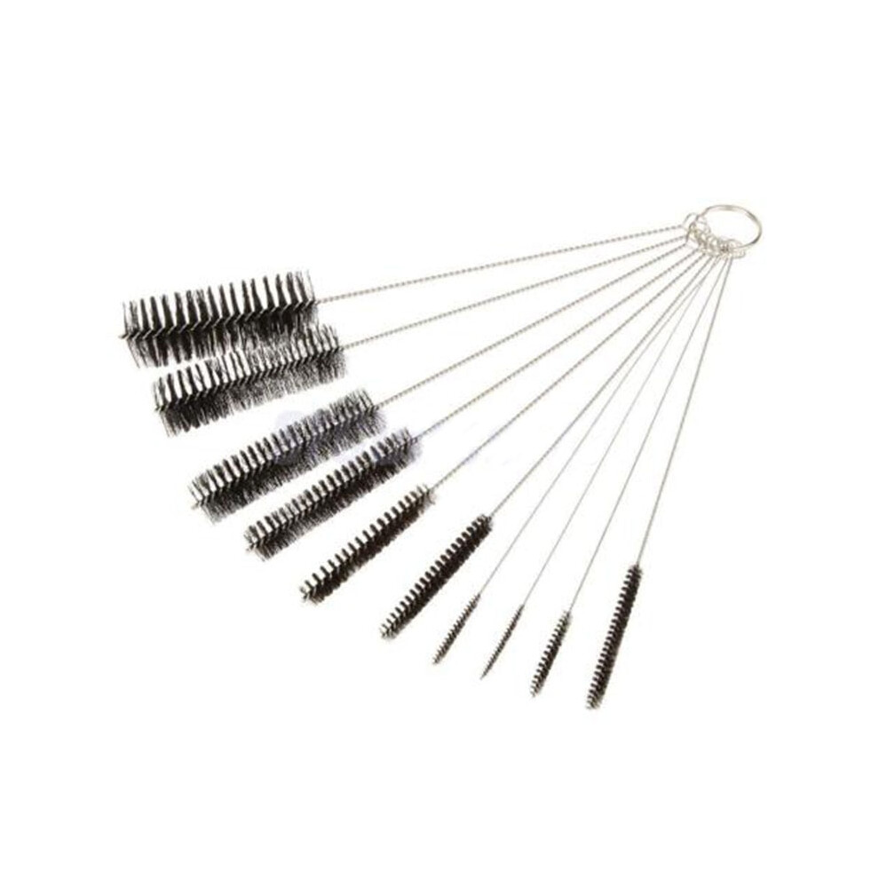 Aihontai 10Pcs Nylon Stainless Steel Tobacco Cleaning Brushes Set Accessory For