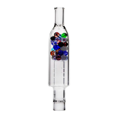 Tinymight 2 1 glass stem tube beads Smoking Accessories