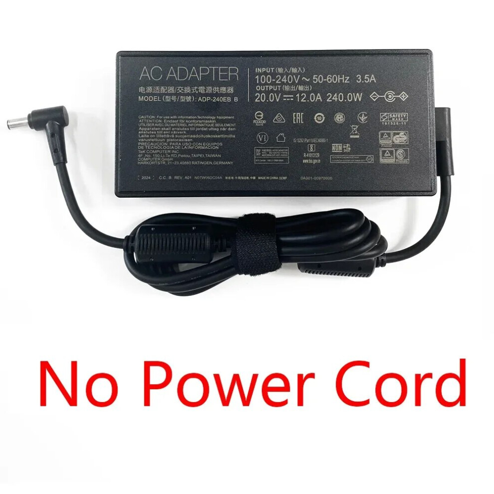 20V 12A Laptop Ac Adapter Charger For Asus ?Rog Zephyrus M16 Gu603hm Gu603hr 9454952725121