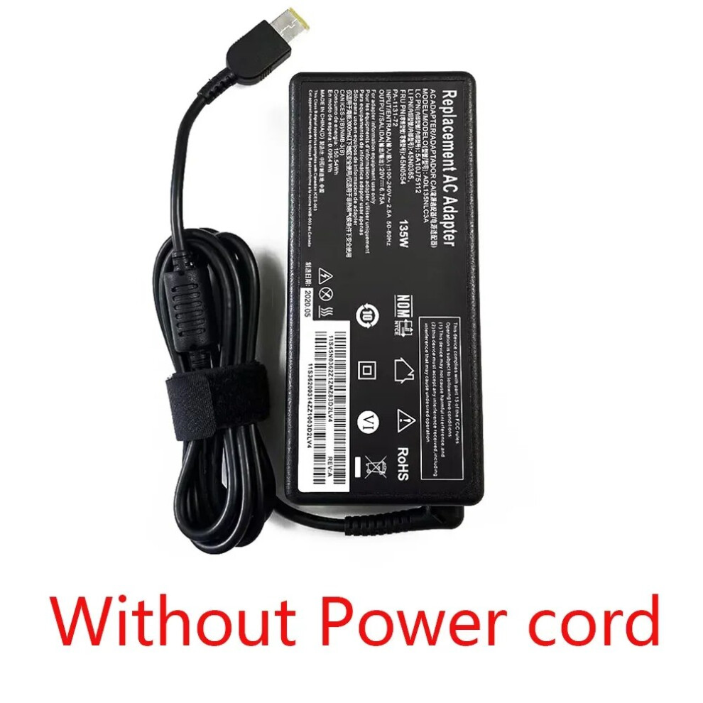 20V 6.75A 135W Laptop Ac Adapter Charger For Lenovo Y40~70 Y40~80 Y50~70 9454952725312