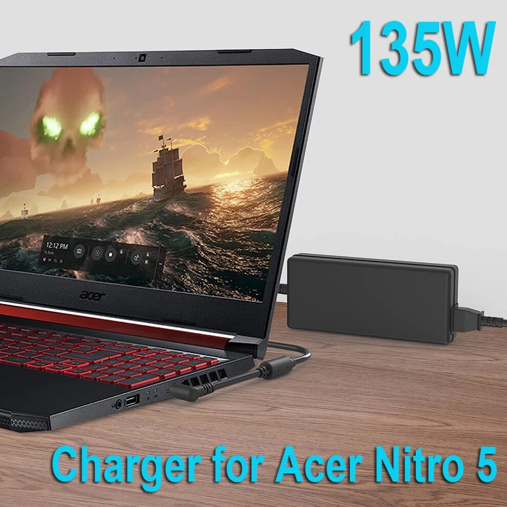 135W Charger Fit For Acer Nitro 5 An515 An515~41 An515~51 An515~42 An515~52 9454952709497