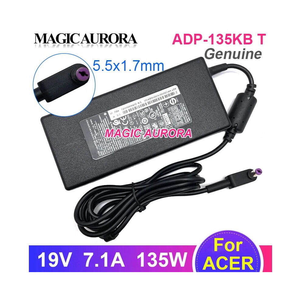Genuine For Acer Adp~135Kb T 135W Charger 19V 7.1A Ac Adapter For Acer 9454952714644