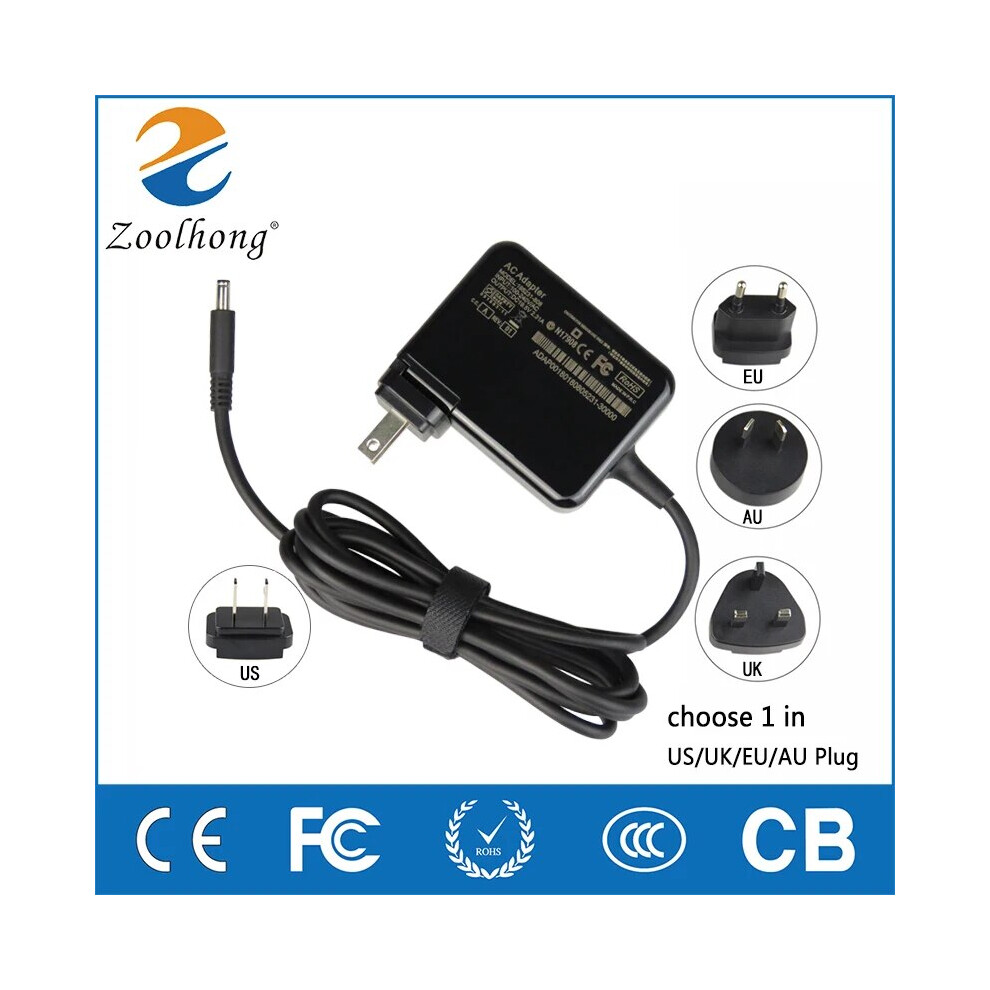 For Dell 19.5V 2.31A 4.5*3.0Mm 45W Laptop Adapter Charger Xps 13 L321x 9454952732235