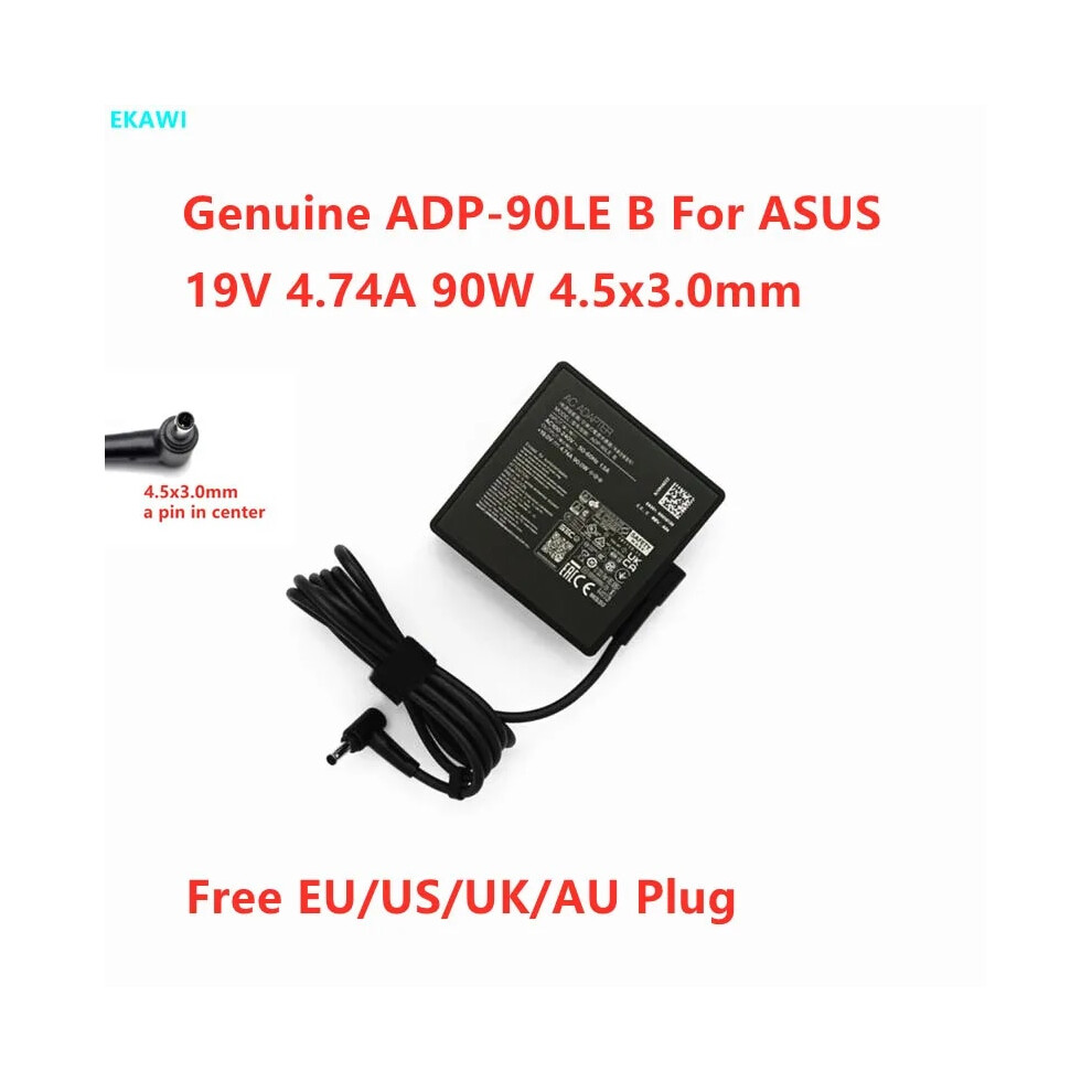 Genuine Adp~90Le B 19V 4.74A 90W 4.5X3.0mm Ac Adapter For Asus Laptop 9454952711209