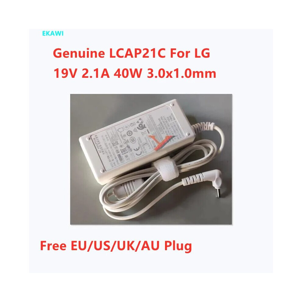 Genuine Lcap21c 19V 2.1A 40W 3.0X1.0mm Ads~40Sg~19~2 19040G Lcap25b Ac 9454952711957