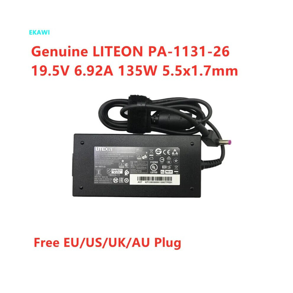 Genuine Liteon Pa~1131~26 19.5V 6.92A 135W Ac Adapter For Acer Aspire7 9454952712008