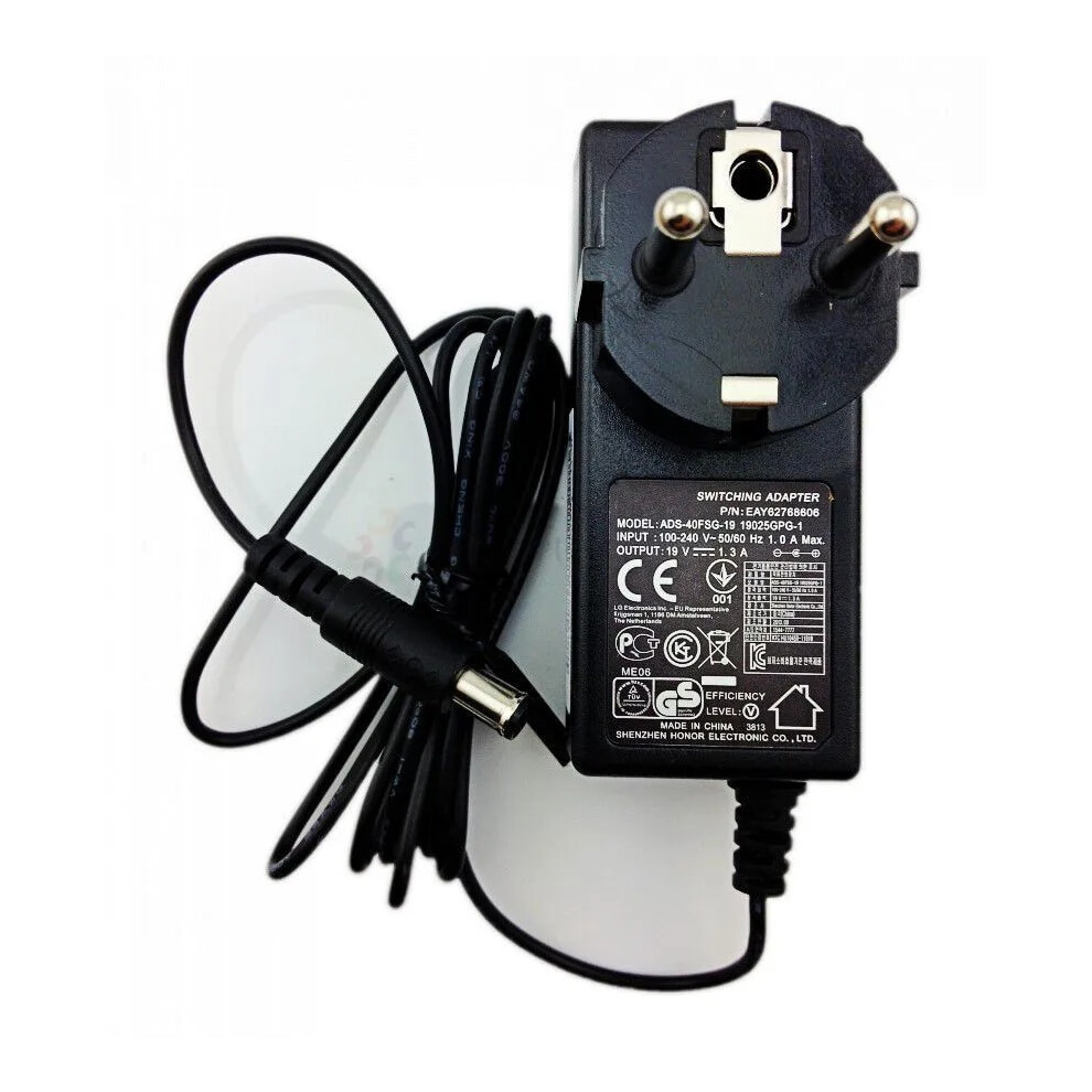 Original Eu Wall Plug Ac Power Adapter Charger 19V 1.3A 1.2A For Lg Ads~40Fsg~19 9454952713029