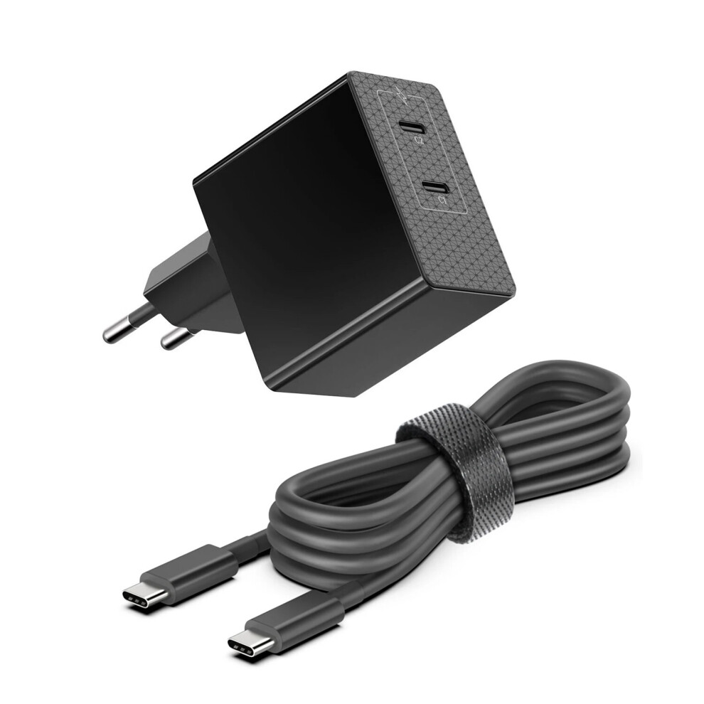 Pd45w Gan Usb C Charger Pd Pps Fast Charger Travel Dual Ports Type~C Charger 9454952714019