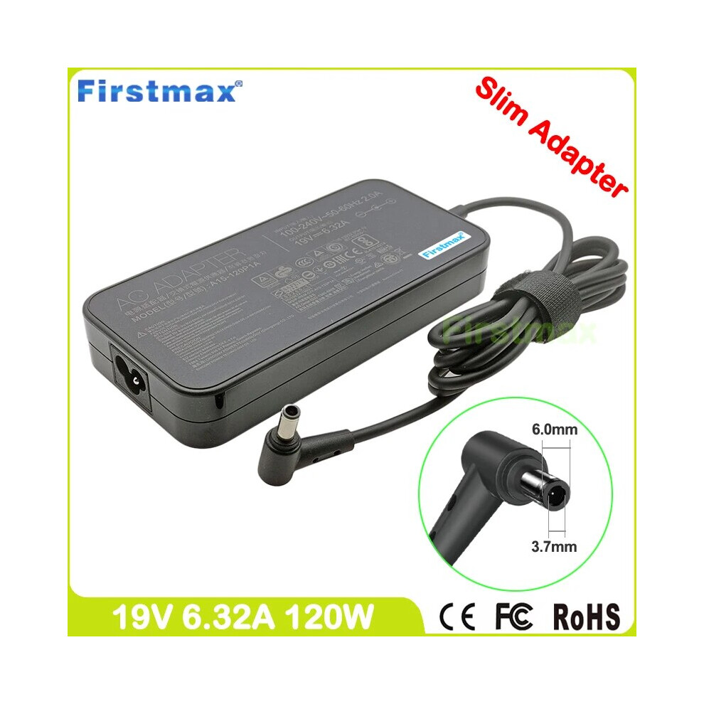 Laptop Power Supply 19V 6.32A 120W Ac Adapter Charger A15~120P1a For Asus 9454952728573