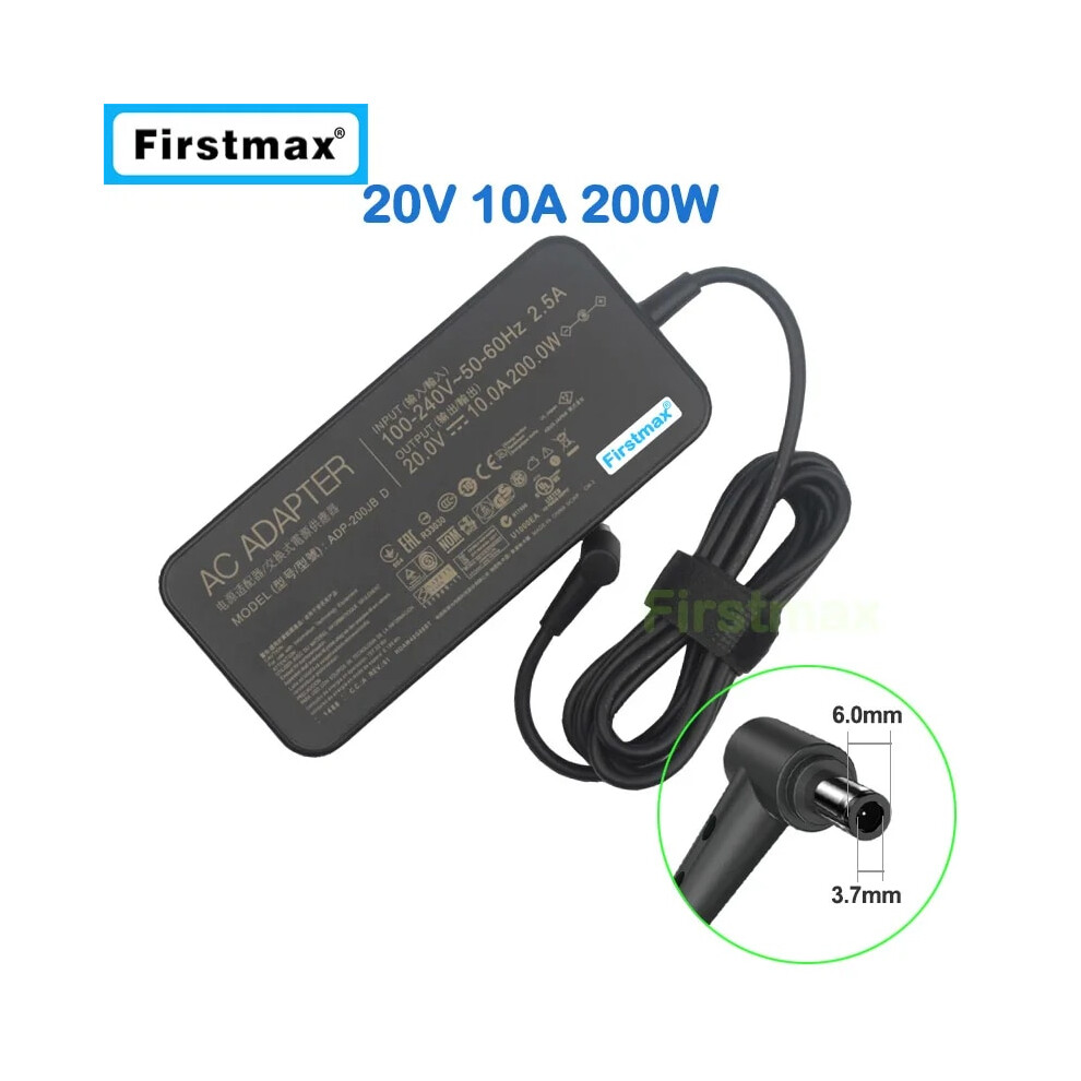 20V 10A For Asus 200W Charger Tuf Gaming F15 Fx506hm Fx566hm Fx706hm Fx516pm 9454952729945