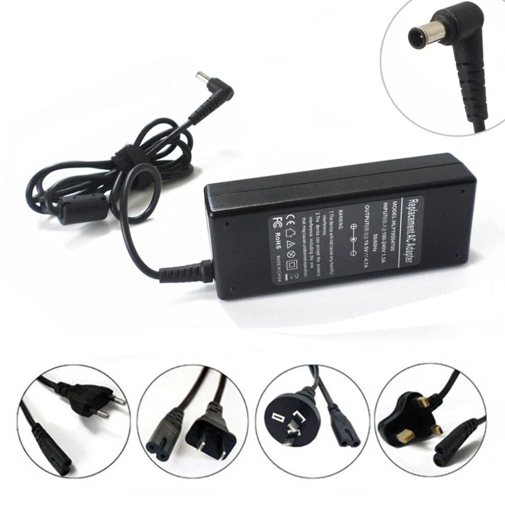 19.5V 90W AC Adapter Battery Charger Power Supply Cord For Sony Vaio SVS15125CXW-image-OPC-PFH68PY-NEW