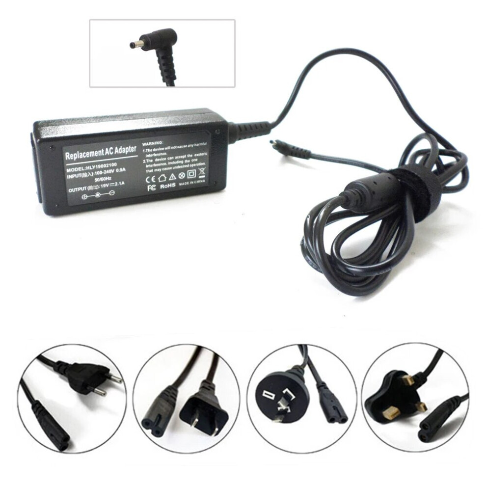 19V 2.1A 40W Netbook Ac Adapter Battery Charger Power Supply Cord For 9454952731528