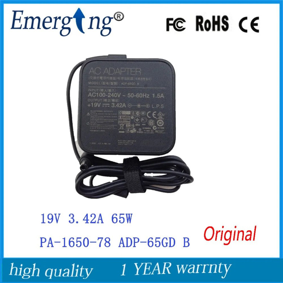 19V 3.42A 5.5*2.5Mm Charger Power Supply Original Ac Laptop Adapter For 9454952727033