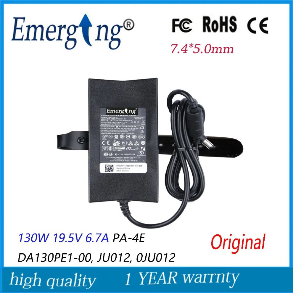 130W 19.5V 6.7A 7.4Mm*5.0Mm Original Slim Ac Laptop Adapter For Dell Charger 9454952727781