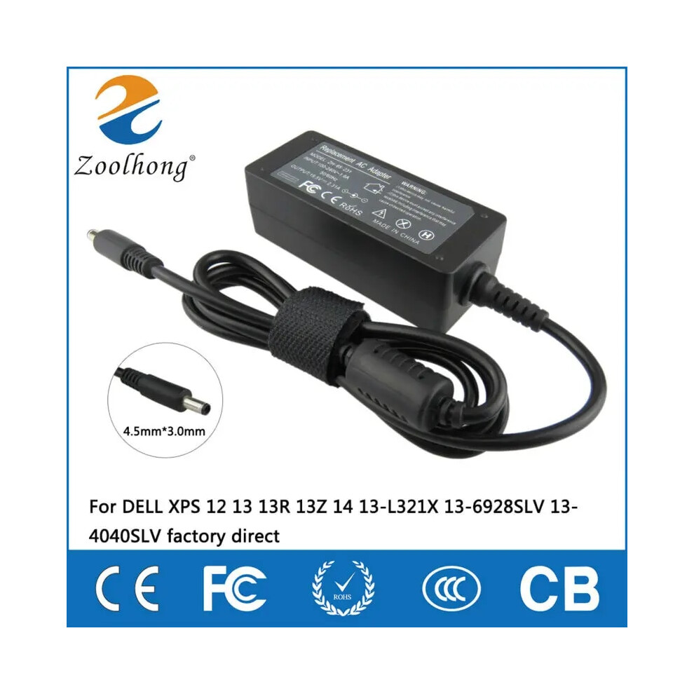 19.5V 2.31A 45W Laptop Ac Power Adapter Charger For Dell Xps 12 13 13R 9454952732150