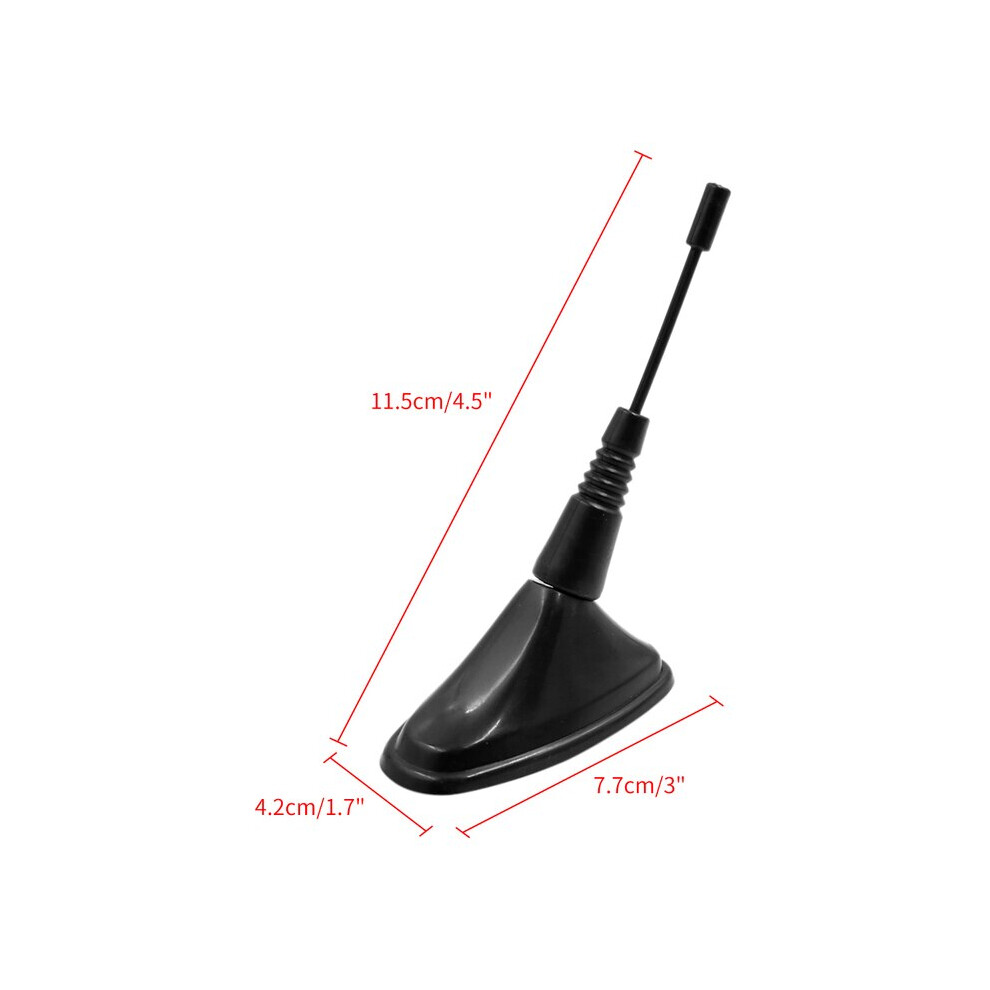 Adhesive Base Plastic Auto Car Aerial Decorative Dummy Antenna Black 9140887423941