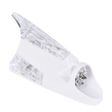 1pc Car Wind Power LED Anti Collision Light Shark Fin Antenna Warning