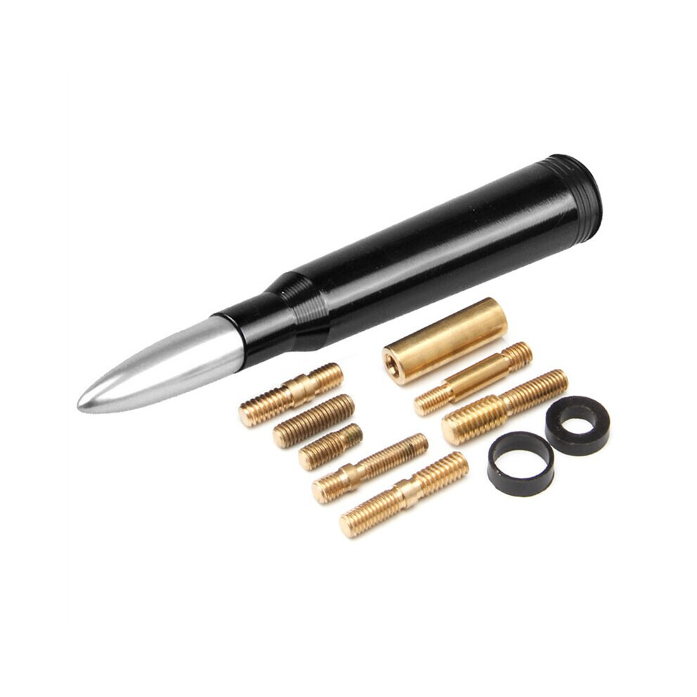 Universal Bullet Warhead Antenna Cars Decorate Roof Antennas Kit Black 9140887437689