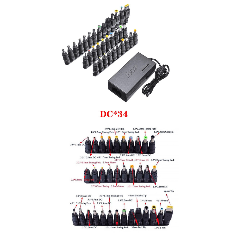 110W Universal Ac Laptop Power Adapter 12V 15V 16V 18V 19V 4.5A 20V 24V 9454952706649