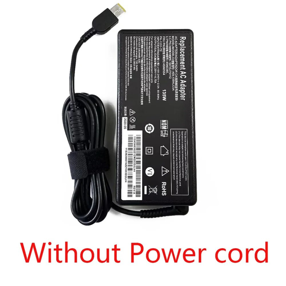 20V 6.75A 135W Laptop Ac Adapter Charger For Lenovo Legion Y520 Y520~15Ikb 9454952724742