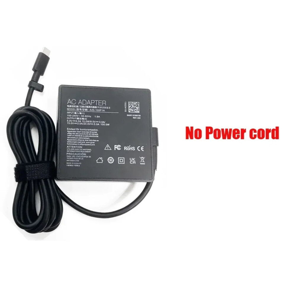 20V 5A 100W Type~C Laptop Ac Adapter Charger For Asus Zenbook 14X Ux5400eag 9454952725251