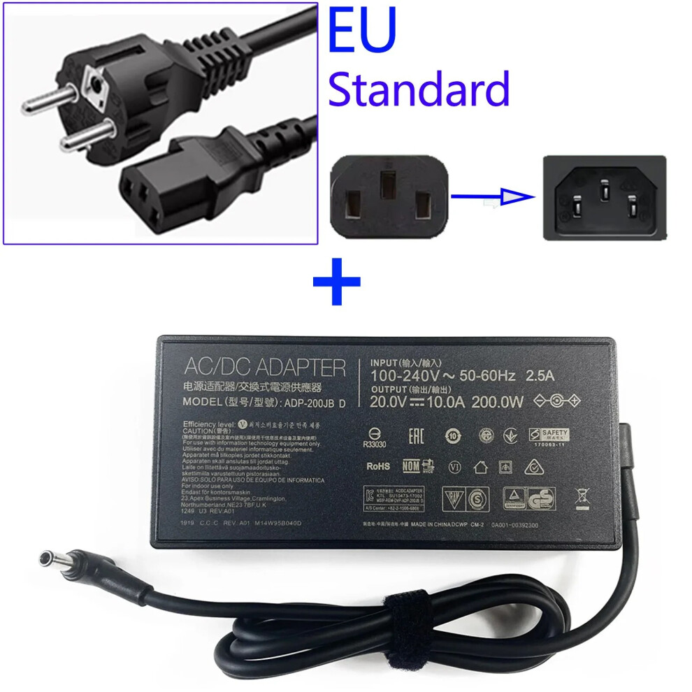 20V 10A Laptop Ac Adapter Charger For Asus Tuf Gaming Fx706 Fx705gm Fx705 9454952725602