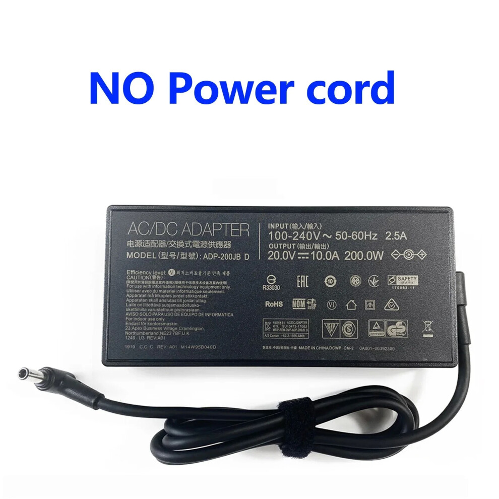 20V 10A Laptop Ac Adapter Charger For Asus Tuf Gaming Fx706 Fx705gm Fx705 9454952725619
