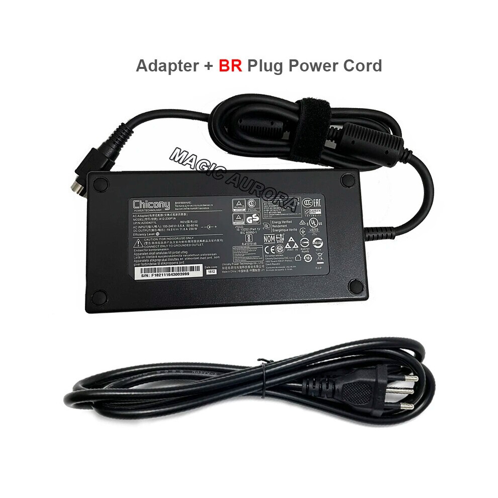 4Holes Chicony 19.5V 11.8A 230W Laptop Charger For Msi Gt76 Gt62vr Gt73vr 9454952727613