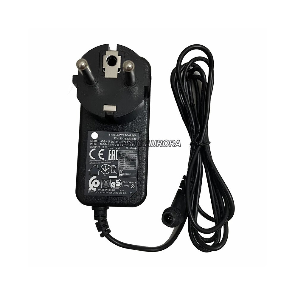 Eu Plug 19V 1.3A Ads~40Fsg~19 19025Gpg~1 Switching Adapter For Lg Led 9454952729112