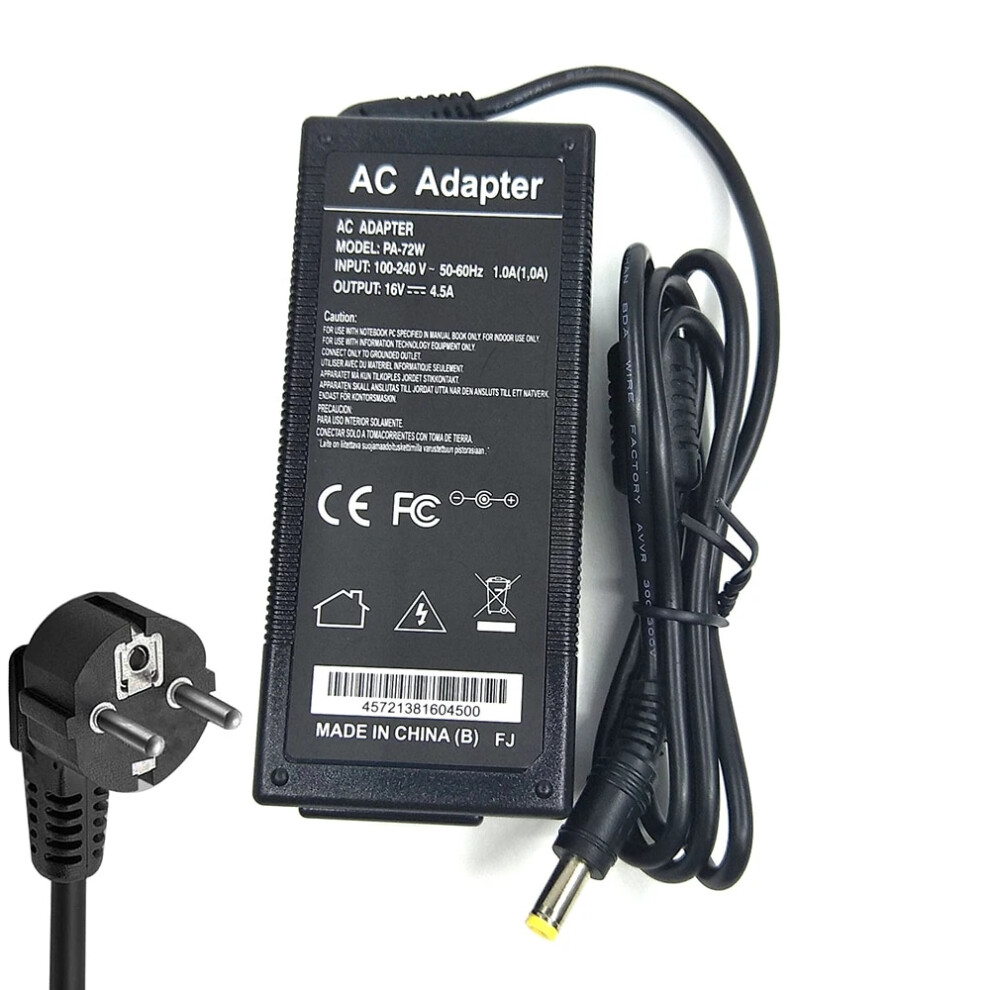 16V 4.5A 5.5*2.5 Power Ac Adapter Supply Charger For Ibm Thinkpad T20 9454952731719