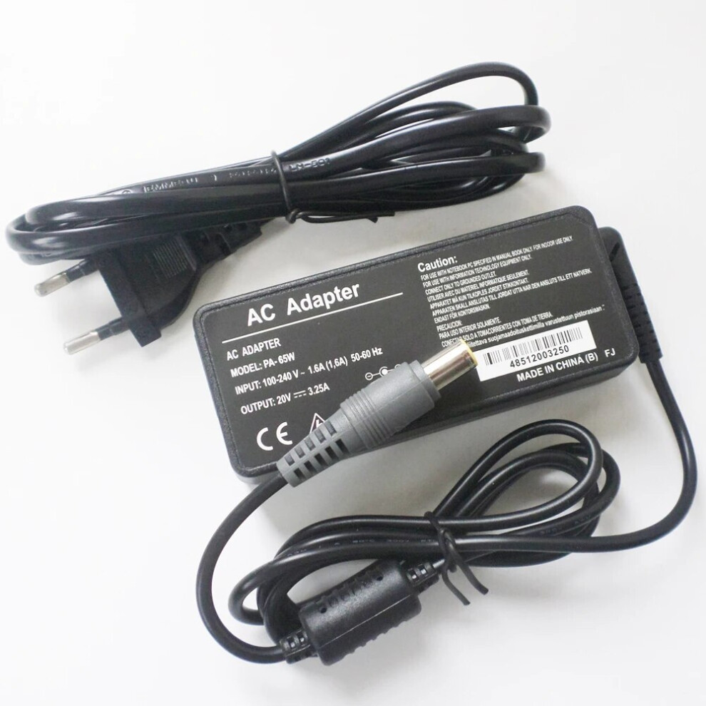 20V 65W Ac Adapter Power Supply Cord Battery Charger For Lenovo Thinkpad 9454952708643