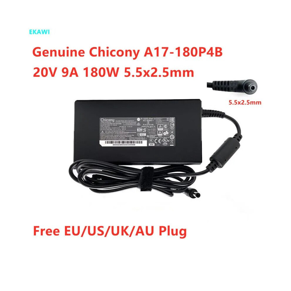 Genuine Chicony A17~180P4b 180W 20V 9A A180a051p A180a068p Power Supply 9454952710684