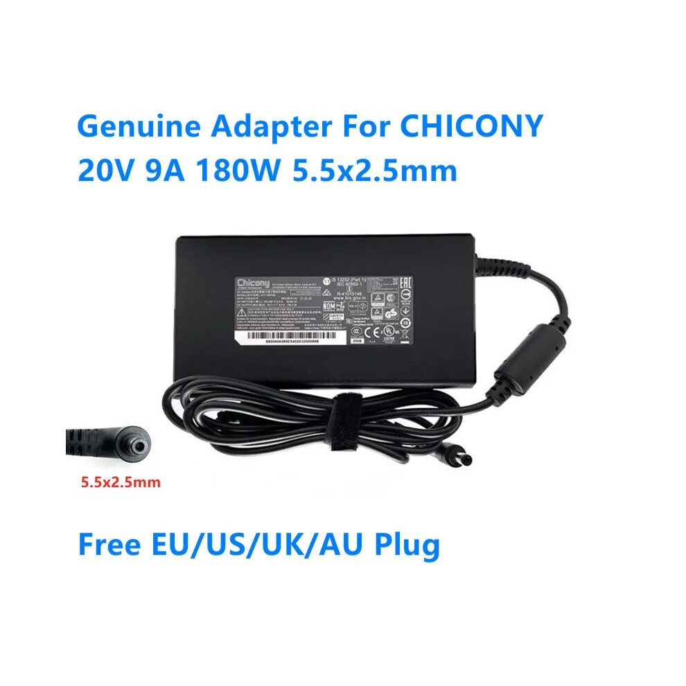 Genuine Chicony 20V 9A 180W A17~180P4b A180a051p A180a068p Ac Adapter 9454952710691