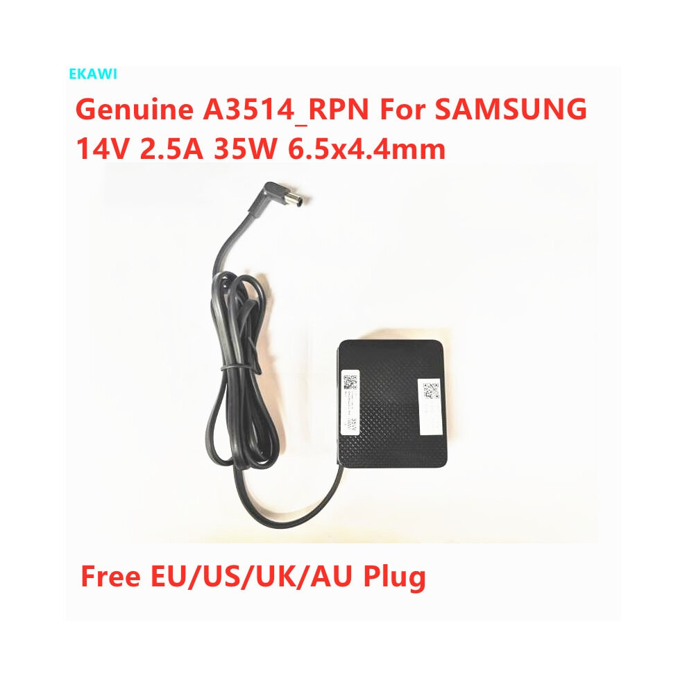 Genuine A3514_rpn 14V 2.5A 35W 6.5X4.4mm Bn44~00990A Ac Adapter For Samsung 9454952710752