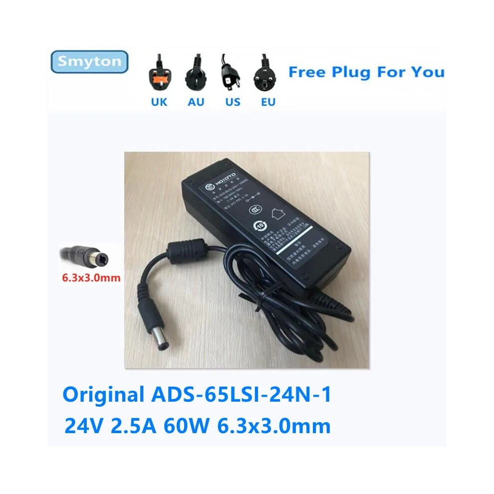 Original Ac Adapter Charger For Hikvision 24V 2.5A 60W 6.3X3.0mm Hoioto 9454952711384