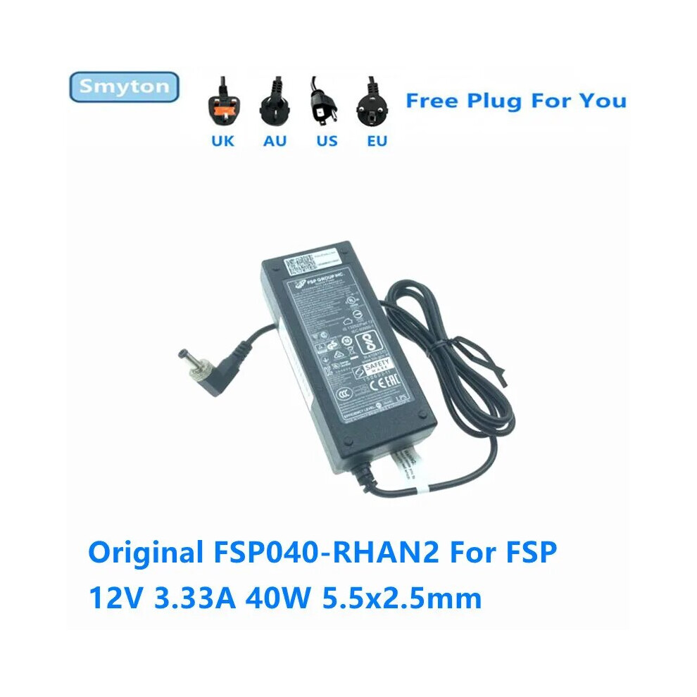 Original Ac Adapter Charger For Fsp 12V 3.33A 40W 5.5X2.5mm Fsp040~Rhan2 9454952711582