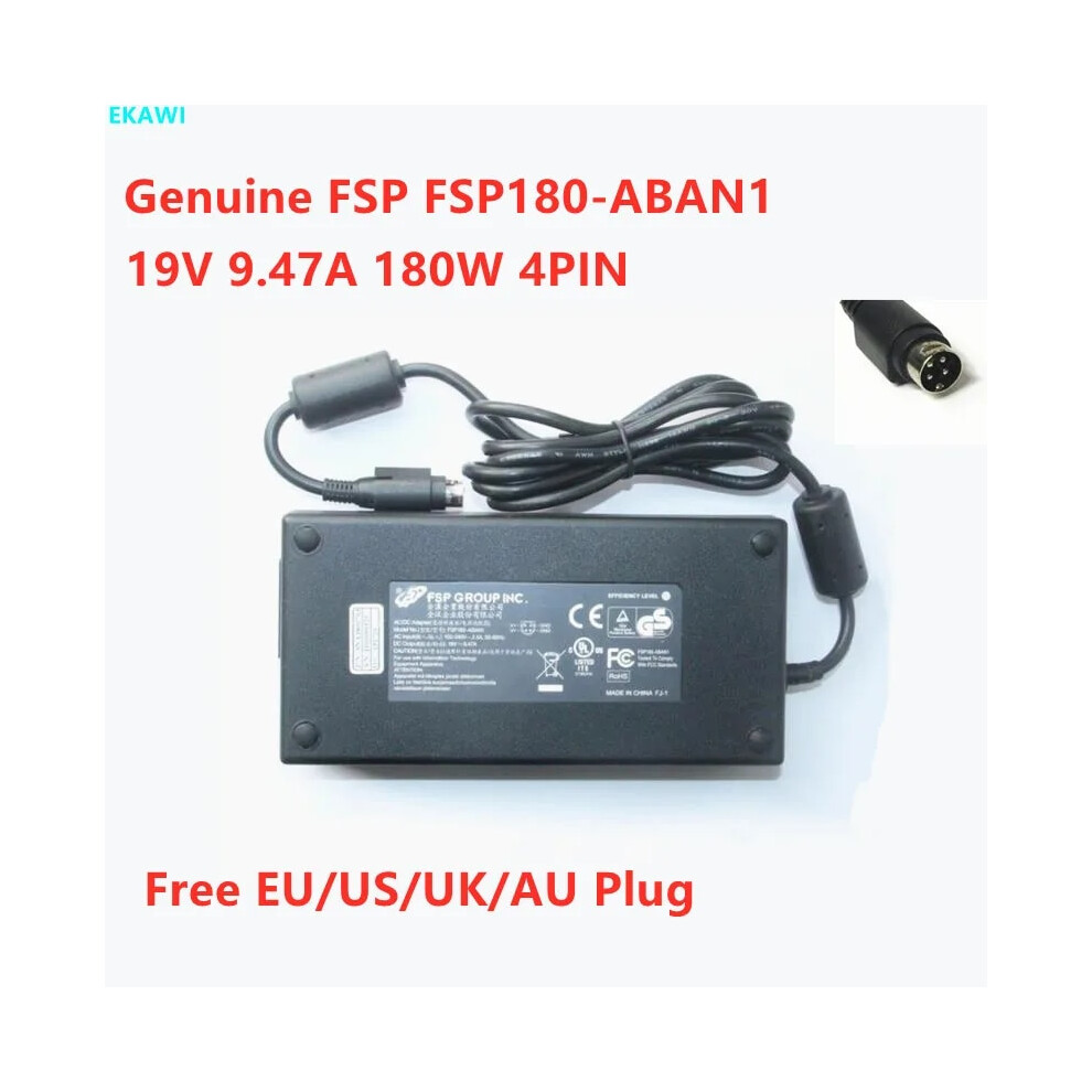 Genuine Fsp Fsp180~Aban1 180W 19V 9.47A 4Pin Fsp180~Aban2 Ac Adapter For 9454952711766