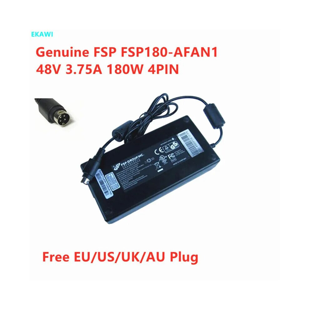 Genuine Fsp Fsp180~Afan1 48V 3.75A 180W 4Pin 0432~00Vf000 Ac Adapter For 9454952711773