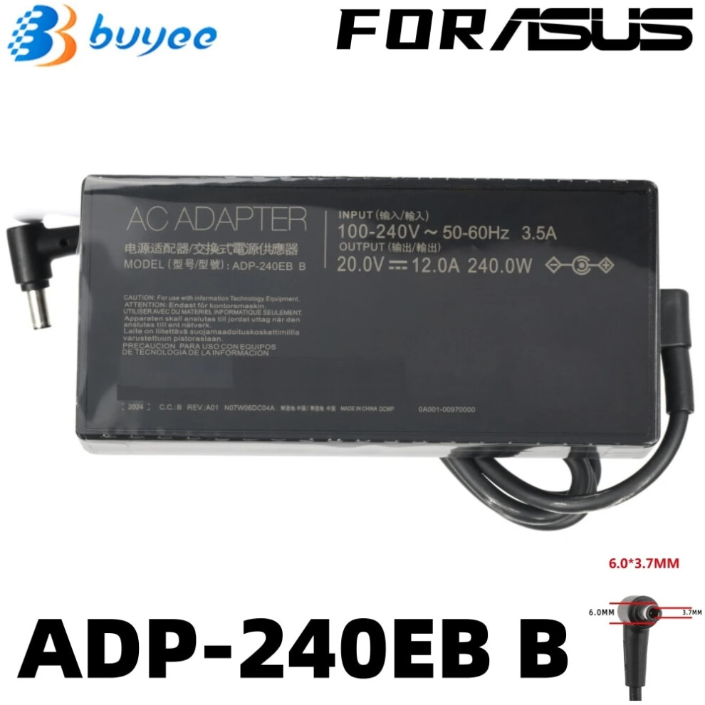 240W Adp~240Eb B 20V 12A Ac Adapter Power Supply For Asus Rog 15 Gx550lxs 9454952710066