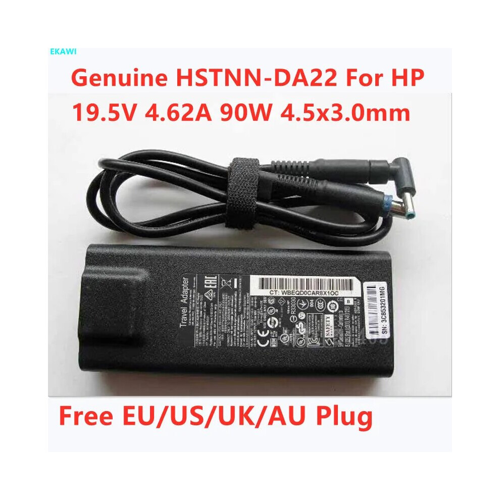 Original 19.5V 4.62A 90W 4.5X3.0mm Hstnn~Da22 Ac Adapter For Hp Envy 14 9454952711896