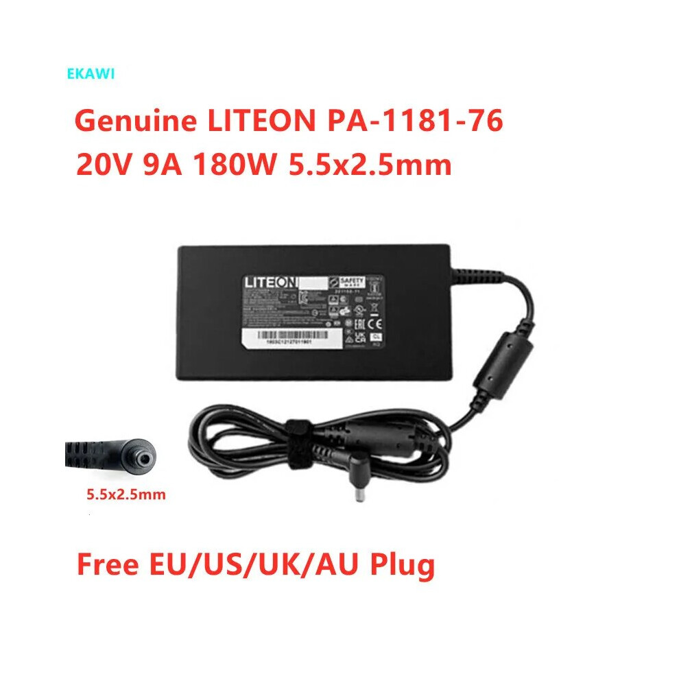 Genuine Liteon Pa~1181~76 20V 9A 180W 5.5X2.5mm Ac Adapter For Laptop 9454952712022