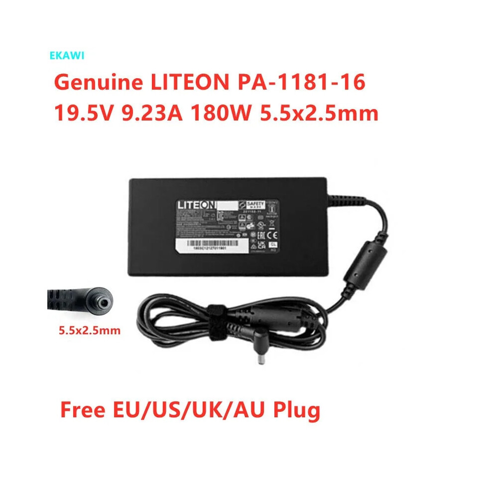 Genuine Liteon Pa~1181~16 19.5V 9.23A 180W 5.5X2.5mm Pa~1181~28 Ac Adapter 9454952712015