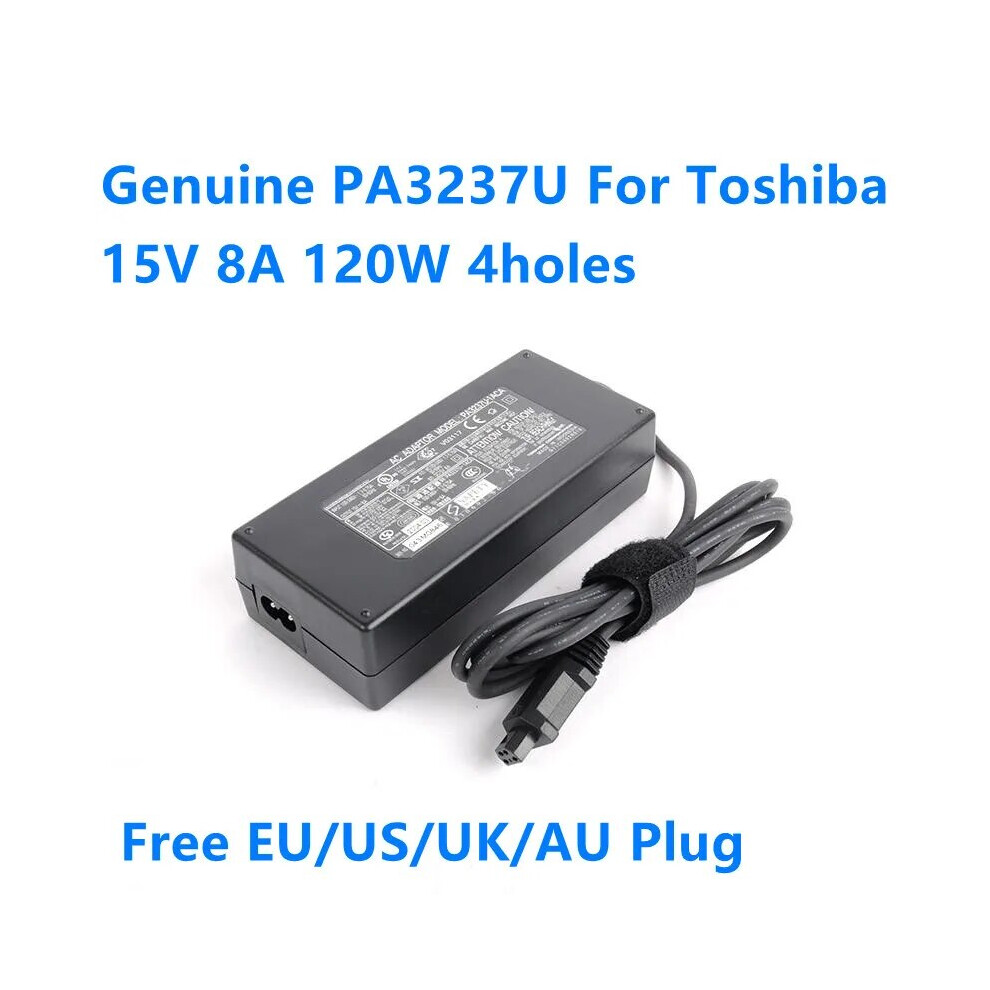 Genuine Pa3237u~1Aca 15V 8A 120W 4Holes Pa3237e Pa3507u Ac Adapter For 9454952712060