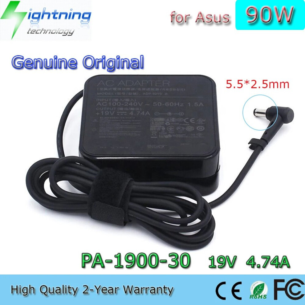 Genuine Original 90W 19V 4.74A 5.5*2.5Mm Pa~1900~30 Laptop Adapter For 9454952712442